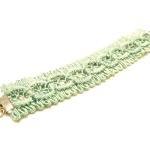 Mint Lace / Fabric Bracelet Cuff - Spring Fashion