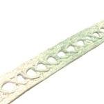 Lace Bracelet Hand Painted - Mint Green Sparkle..